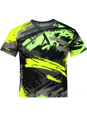 Hochwertiges Funktions-T-Shirt für Kinder ALTISPORT VOJ/ALK014TR01 SCHWARZ/GRÜN