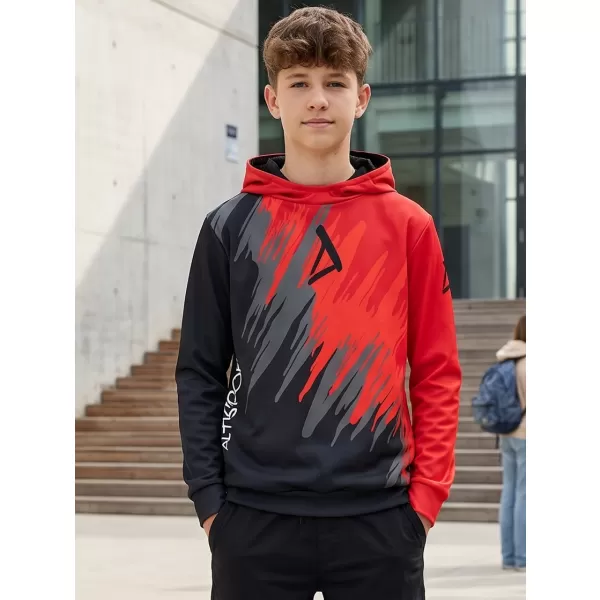  Hochwertiges Funktions-Sweatshirt für Kinder ALTISPORT VOJ/ALK006MI01 SCHWARZ/ROT 