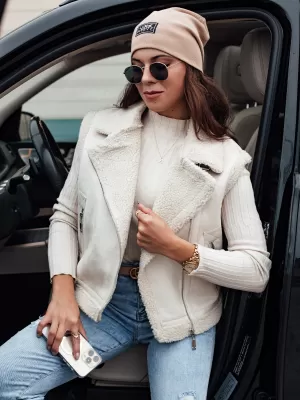 Weste DSTREET WOOLZIP TY4743 WEIß