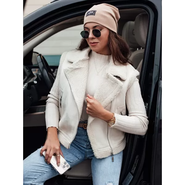  Weste DSTREET WOOLZIP TY4743 WEIß 