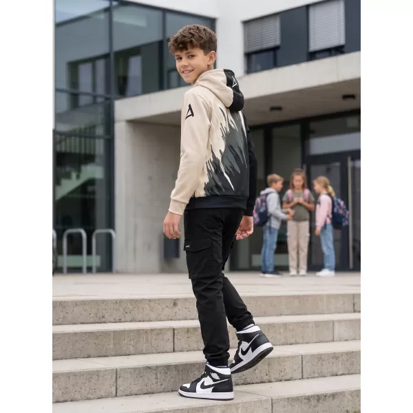  Hochwertiges Funktions-Sweatshirt für Kinder ALTISPORT VOJ/ALK006MI01 SCHWARZ/BRAUN 