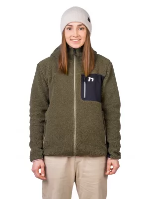 Damen-Sweatshirt HANNAH KOALA HOODY EFEUGRÜN/ANTHRAZIT