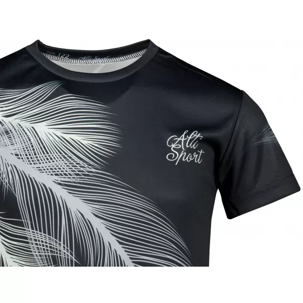  Hochwertiges Funktions-T-Shirt für Kinder ALTISPORT VOJ/ALK001TR01 SCHWARZ/GRAU 