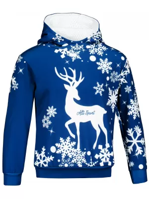 Hochwertiges Funktions-Sweatshirt für Kinder ALTISPORT VOJ/ALKVN5MI01 MARINEBLAU