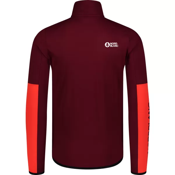  Powerfleece-Sweatshirt für Herren NORDBLANC RIVER NBSFM8011 BURGUND 