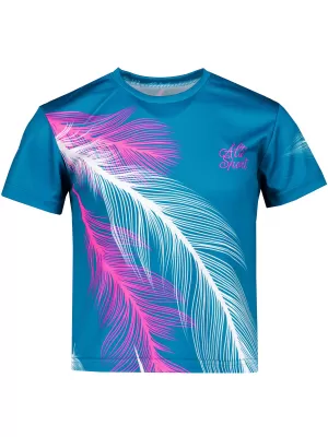 Hochwertiges Funktions-T-Shirt für Kinder ALTISPORT VOJ/ALK001TR01 PETROL/ROSA