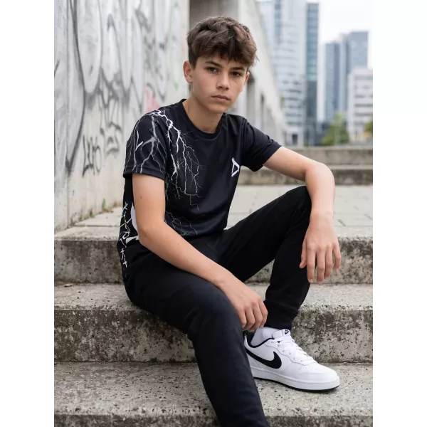  Hochwertiges Funktions-T-Shirt für Kinder ALTISPORT VOJ/ALK004TR01 SCHWARZ UND WEIß 