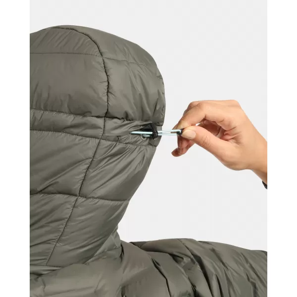  Daunenjacke für Damen KILPI ALBERTA-W WL0115KI DUNKELGRÜN 
