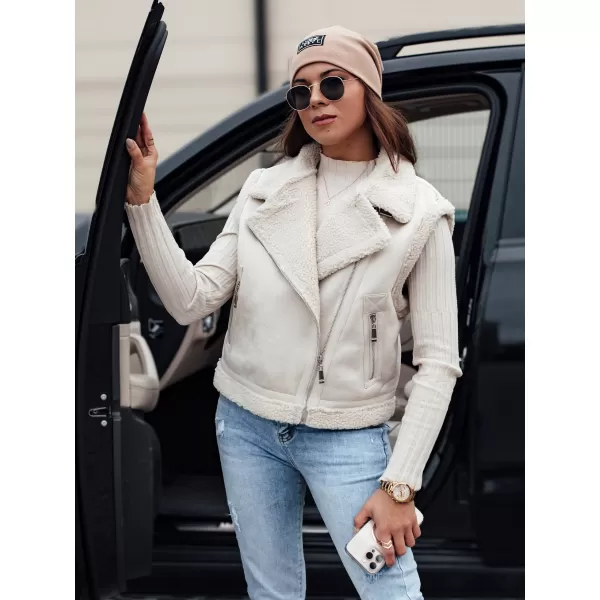 Weste DSTREET WOOLZIP TY4743 WEIß 