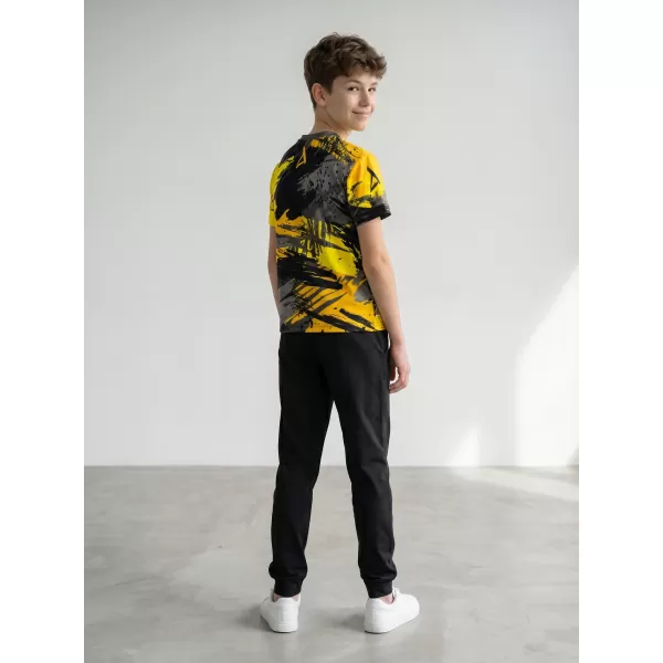  Hochwertiges Funktions-T-Shirt für Kinder ALTISPORT VOJ/ALK014TR01 SCHWARZ UND GELB 