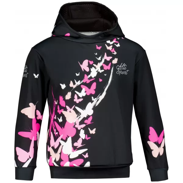  Hochwertiges Funktions-Sweatshirt für Kinder ALTISPORT VOJ/ALK022MI01 SCHWARZ/ROSA 
