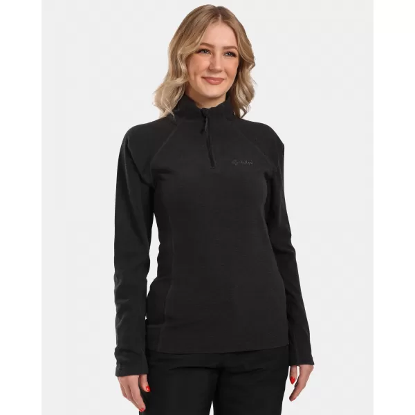  Fleece-Sweatshirt für Damen KILPI ALMERI-W WL0213KI SCHWARZ 