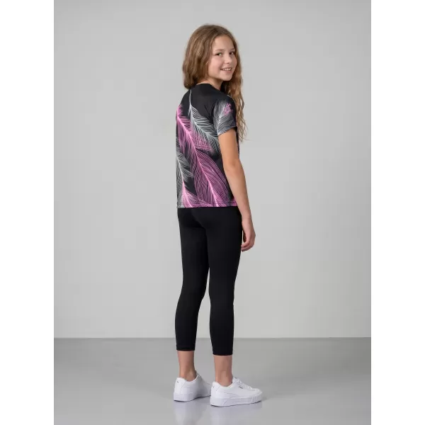  Hochwertiges Funktions-T-Shirt für Kinder ALTISPORT VOJ/ALK001TR01 SCHWARZ/HELLROSA 