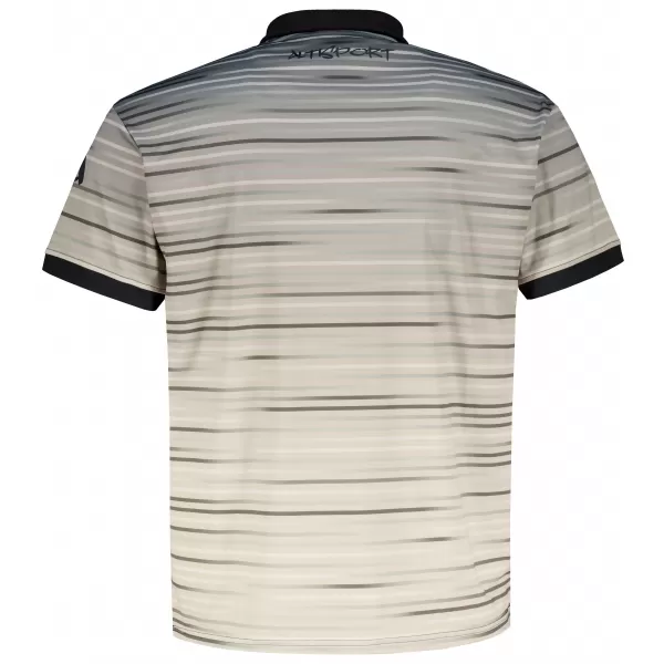  Herren-Funktions-T-Shirt mit Premium-Kragen ALTISPORT VOJ/ALM031TR05 SCHWARZ/BRAUN 