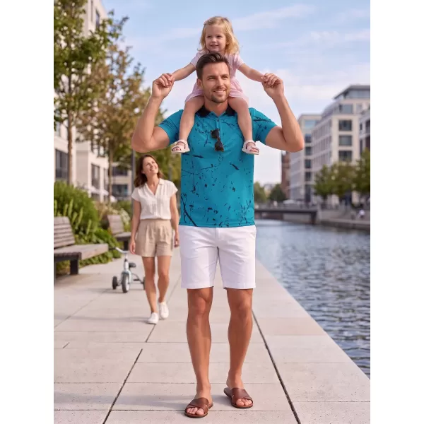  Herren-Funktions-T-Shirt mit Premium-Kragen ALTISPORT VOJ/ALM034TR05 SMARAGD 