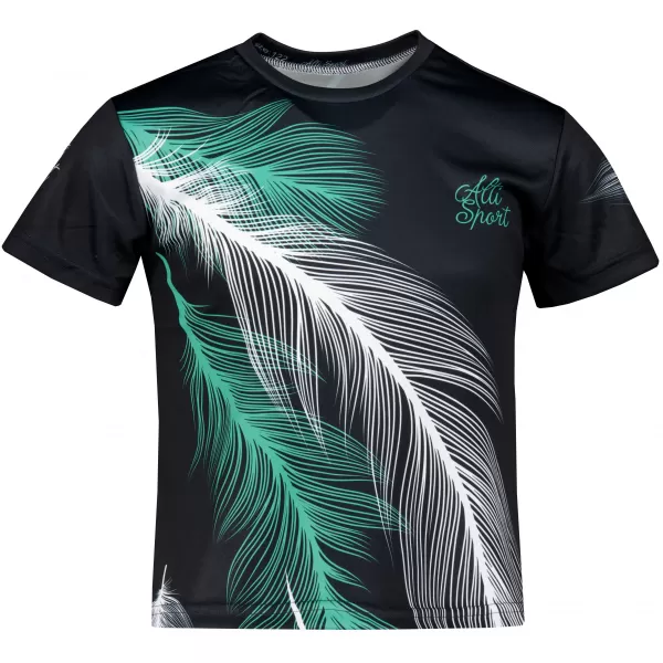  Hochwertiges Funktions-T-Shirt für Kinder ALTISPORT VOJ/ALK001TR01 SCHWARZ/TÜRKIS 