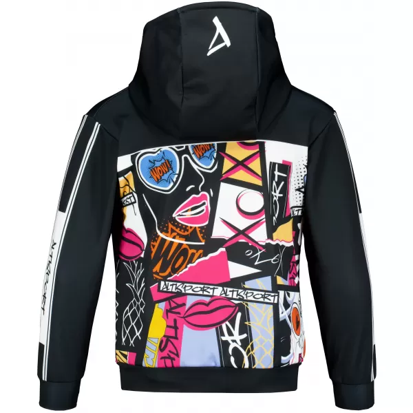  Hochwertiges Funktions-Sweatshirt für Kinder ALTISPORT VOJ/ALK041MI01 SCHWARZ 