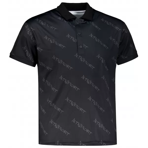  Herren-Funktions-T-Shirt mit Premium-Kragen ALTISPORT VOJ/ALM050TR05 SCHWARZ 