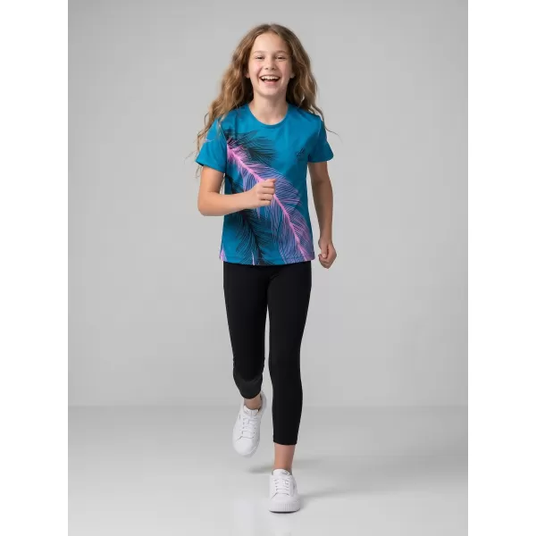  Hochwertiges Funktions-T-Shirt für Kinder ALTISPORT VOJ/ALK001TR01 PETROL/HELLROSA 