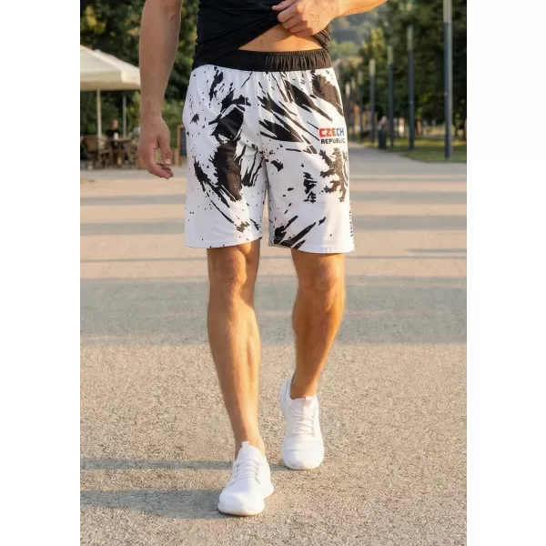  Herren Premium Funktionsshorts ohne Taschen ALTISPORT VOJ/ALM036KRA02 ABSTRAKTION 