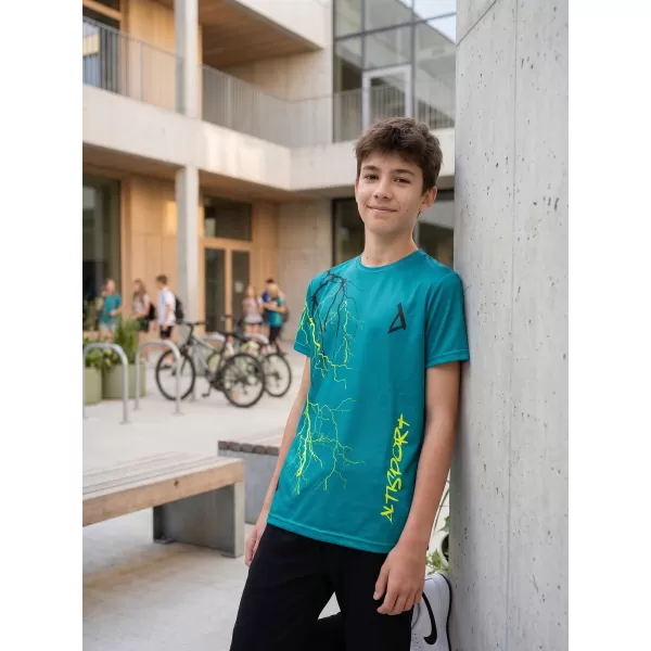 Hochwertiges Funktions-T-Shirt für Kinder ALTISPORT VOJ/ALK004TR01 KEROSIN/GELB 