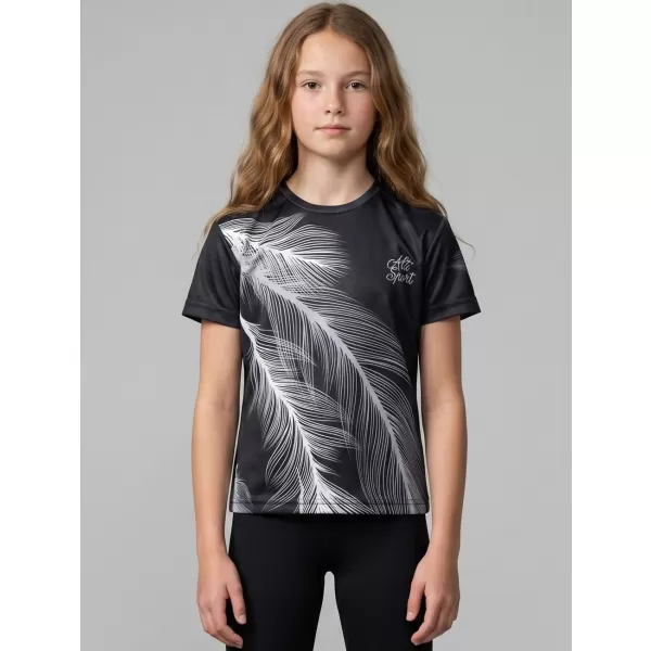  Hochwertiges Funktions-T-Shirt für Kinder ALTISPORT VOJ/ALK001TR01 SCHWARZ/GRAU 