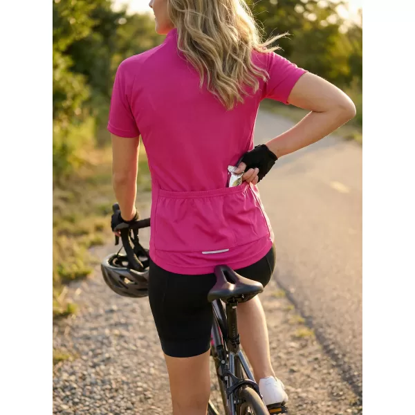  Damen-Radtrikot ALTISPORT NoPrint NP/ALW115NJ LEUCHTEND ROSA 