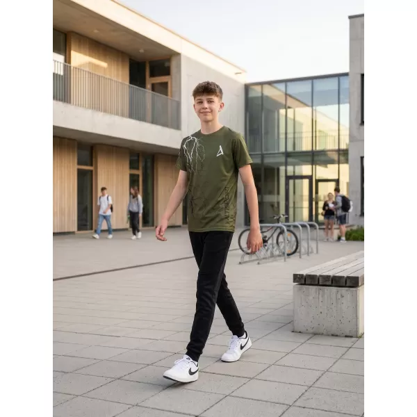  Hochwertiges Funktions-T-Shirt für Kinder ALTISPORT VOJ/ALK004TR01 OLIVE 