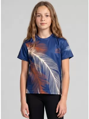 Hochwertiges Funktions-T-Shirt für Kinder ALTISPORT VOJ/ALK001TR01 MARINEBLAU/BRAUN