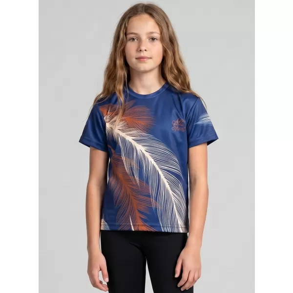  Hochwertiges Funktions-T-Shirt für Kinder ALTISPORT VOJ/ALK001TR01 MARINEBLAU/BRAUN 