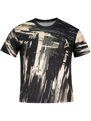 Hochwertiges Funktions-T-Shirt für Kinder ALTISPORT VOJ/ALK010TR01 SCHWARZ/BRAUN