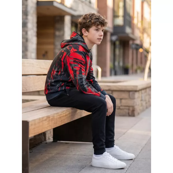  Hochwertiges Funktions-Sweatshirt für Kinder ALTISPORT VOJ/ALK010MI01 SCHWARZ/ROT 