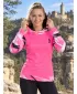 Hochwertiges Funktions-Sweatshirt für Damen ALTISPORT VOJ/ALW039MI01 FLUO-ROSA