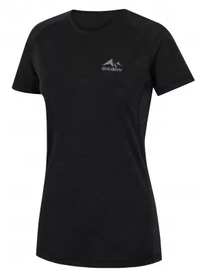 Thermo-T-Shirt für Damen HUSKY MERSA L SCHWARZ