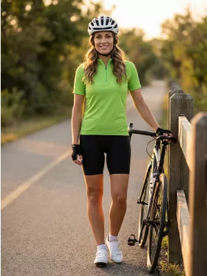 Damen-Radtrikot ALTISPORT NoPrint NP/ALW115NJ LINDGRÜN