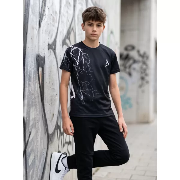  Hochwertiges Funktions-T-Shirt für Kinder ALTISPORT VOJ/ALK004TR01 SCHWARZ UND WEIß 