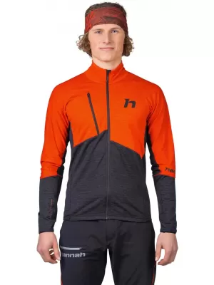 Herren-Sweatshirt HANNAH NIRO WÜRZIGES ORANGE/ANTHRAZITMEL