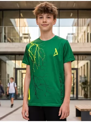 Hochwertiges Funktions-T-Shirt für Kinder ALTISPORT VOJ/ALK004TR01 FLASCHENGRÜN