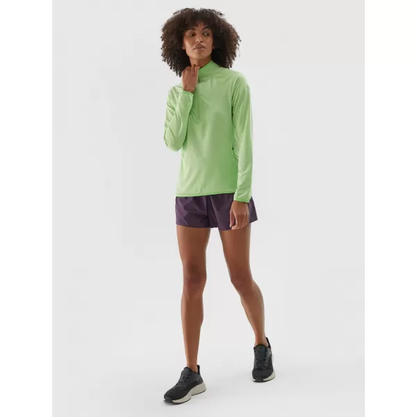  Damen-Shorts 4F WAW24TFSHF0758 DUNKELVIOLETT 
