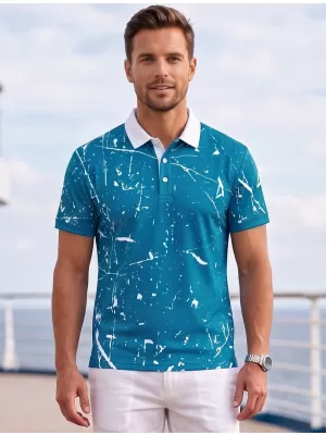 Herren-Funktions-T-Shirt mit Premium-Kragen ALTISPORT VOJ/ALM034TR05 KEROSIN