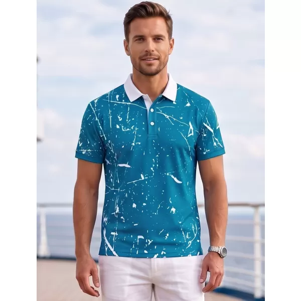  Herren-Funktions-T-Shirt mit Premium-Kragen ALTISPORT VOJ/ALM034TR05 KEROSIN 