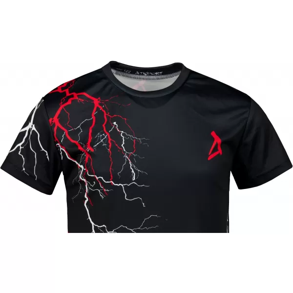  Hochwertiges Funktions-T-Shirt für Kinder ALTISPORT VOJ/ALK004TR01 SCHWARZ/ROT 