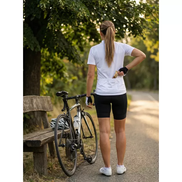  Damen-Radtrikot ALTISPORT NoPrint NP/ALW115NJ WEIß 
