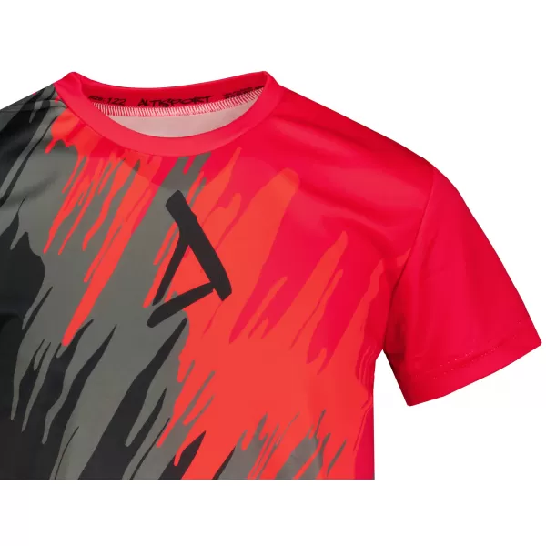  Hochwertiges Funktions-T-Shirt für Kinder ALTISPORT VOJ/ALK006TR01 SCHWARZ/ROT 