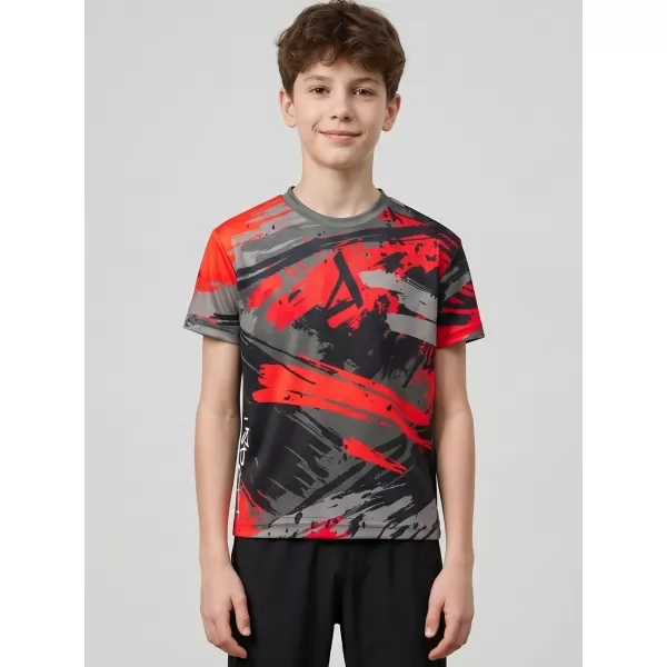  Hochwertiges Funktions-T-Shirt für Kinder ALTISPORT VOJ/ALK014TR01 SCHWARZ/ROT 