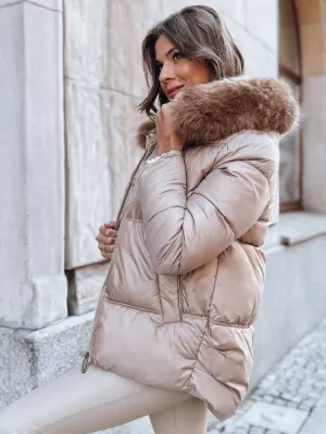 Damenjacke DSTREET SPARKLE TY3948 KARAMELL