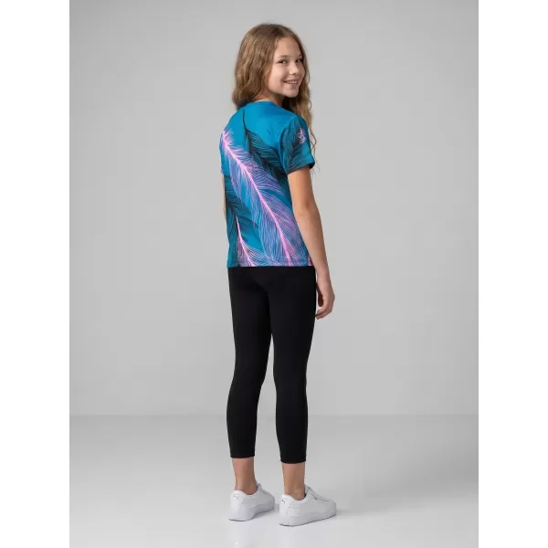  Hochwertiges Funktions-T-Shirt für Kinder ALTISPORT VOJ/ALK001TR01 PETROL/HELLROSA 