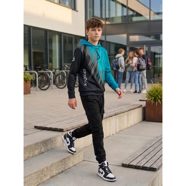  Hochwertiges Funktions-Sweatshirt für Kinder ALTISPORT VOJ/ALK006MI01 SCHWARZ/KEROSIN 