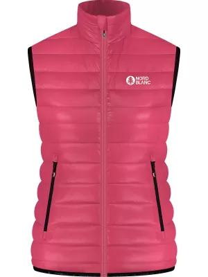 Winterweste für Damen NORDBLANC UNDERCOAT NBWJL8093 DUNKELROSA