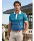 Herren-Funktions-T-Shirt mit Premium-Kragen ALTISPORT VOJ/ALM031TR05 SMARAGD/BLAU